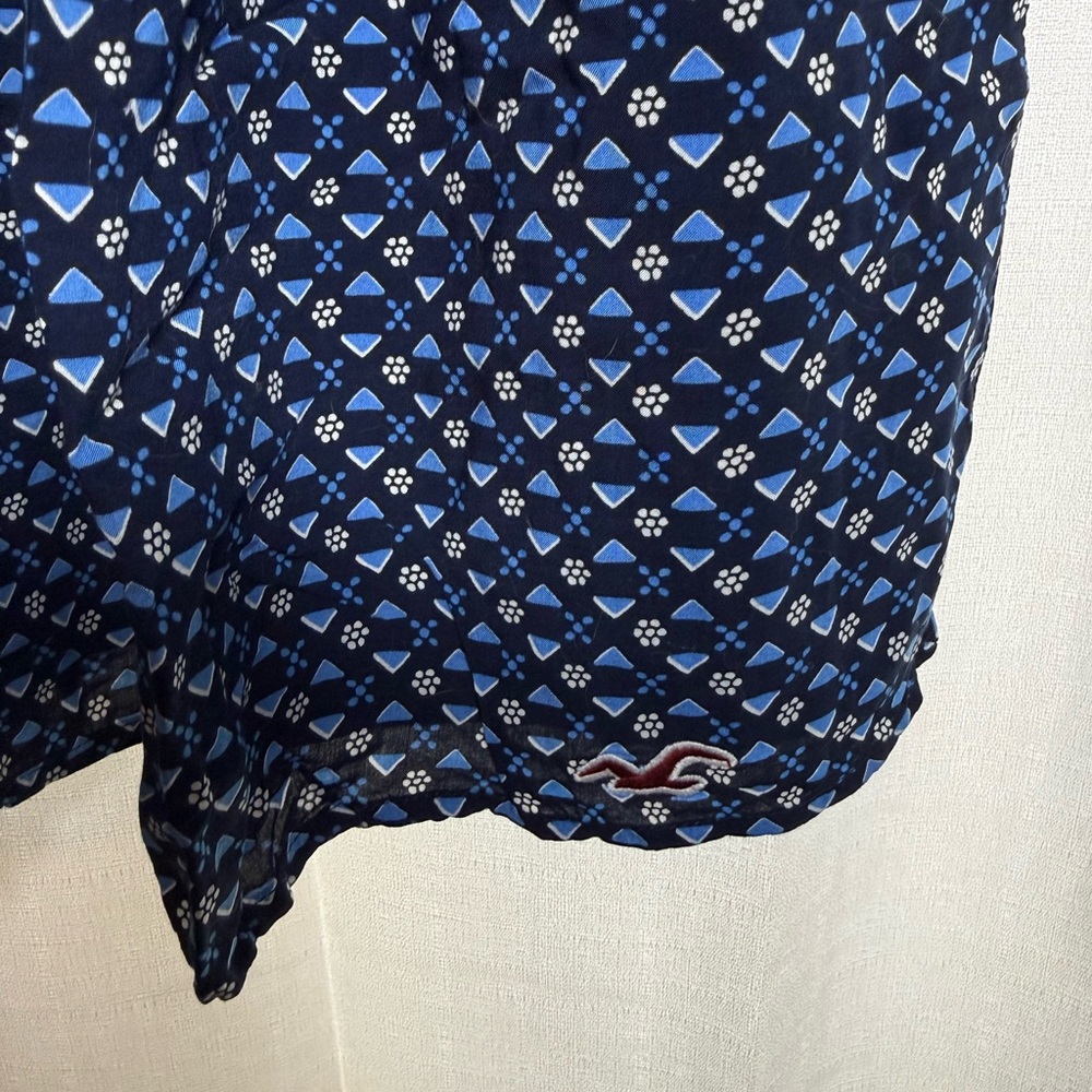 Hollister Navy and Light Blue Geometric Dress - Picture 2 of 4